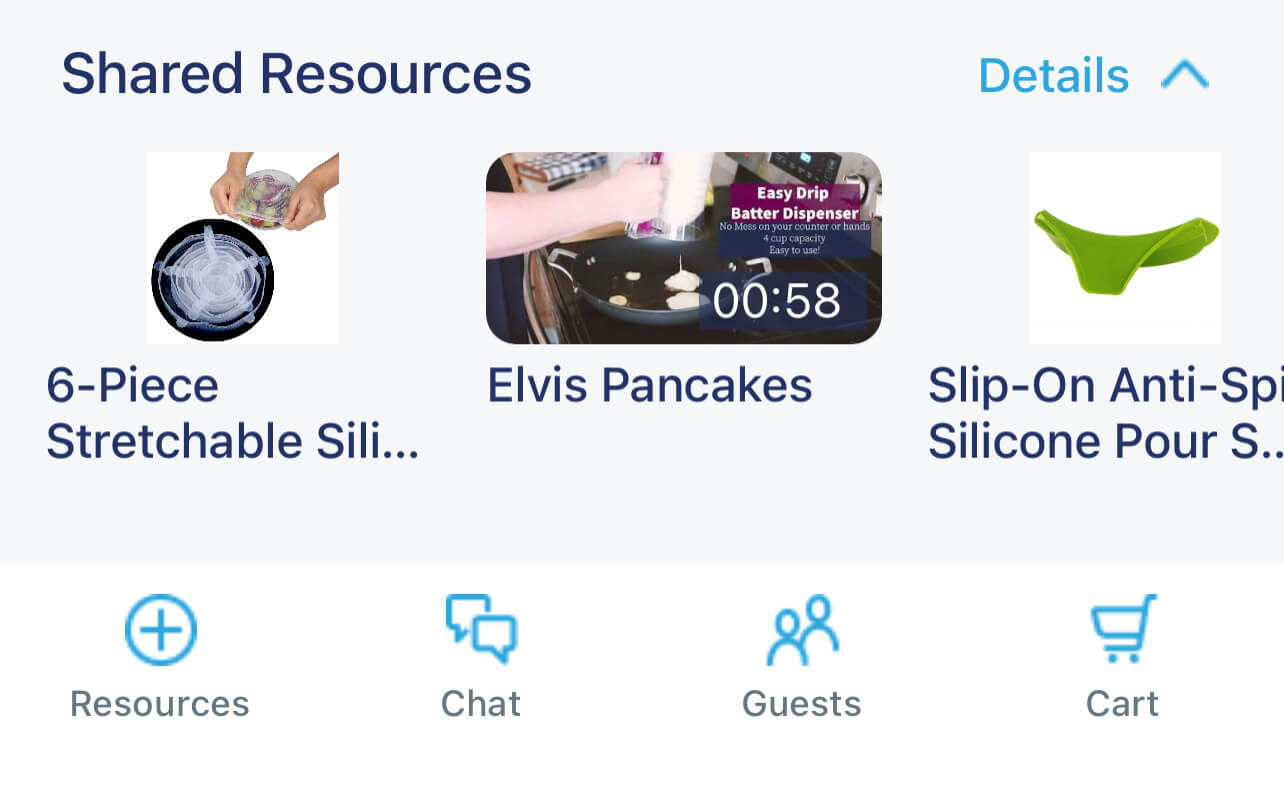 bkMEETS shared resources and meeting options example